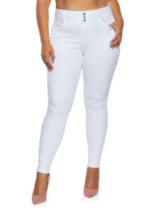 WAX Plus Size High Waisted Skinny Jeans sold by Rainbow