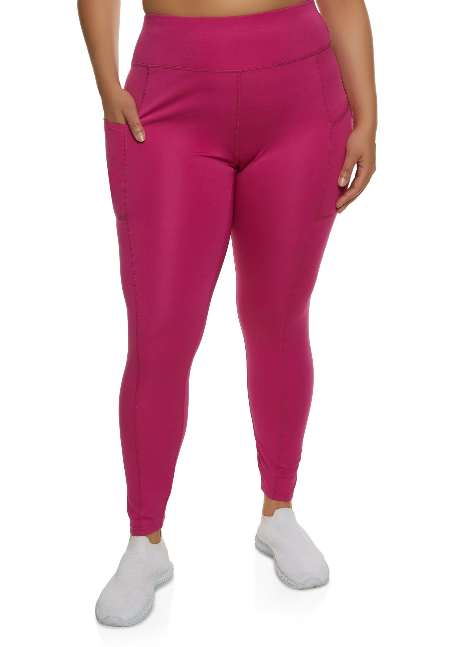 Plus Size Cell Phone Pocket Leggings sold by Rainbow