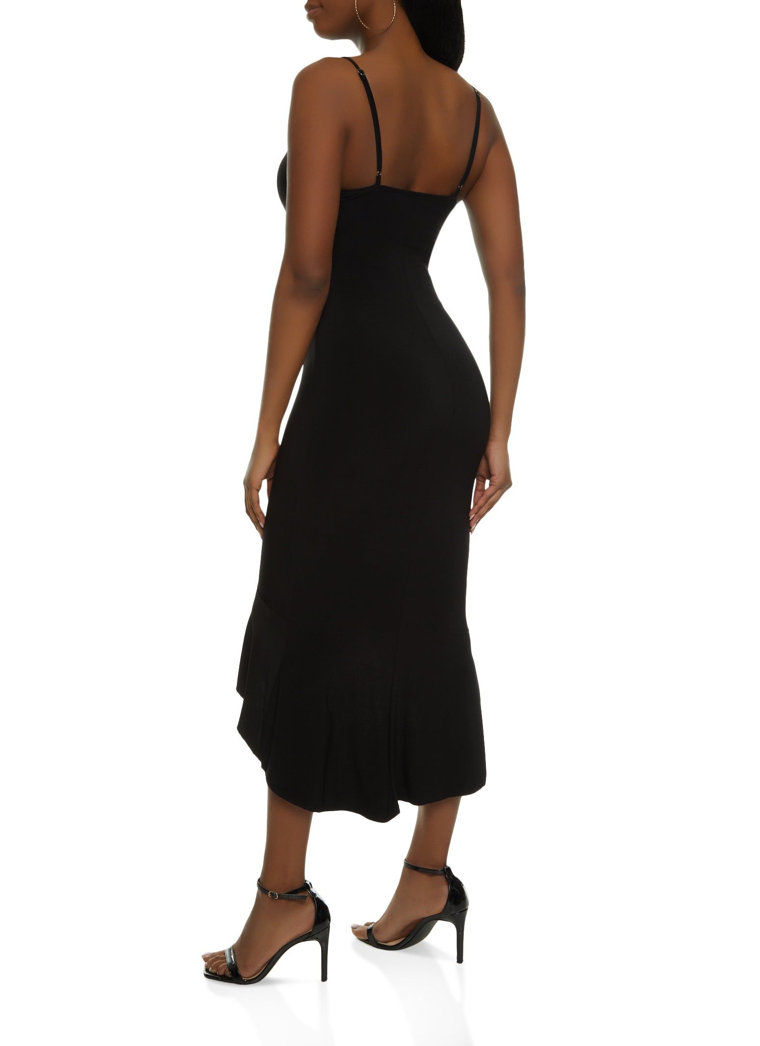 Ruffled High Low Flounce Hem Dress sold by Rainbow product image thumbnail 3