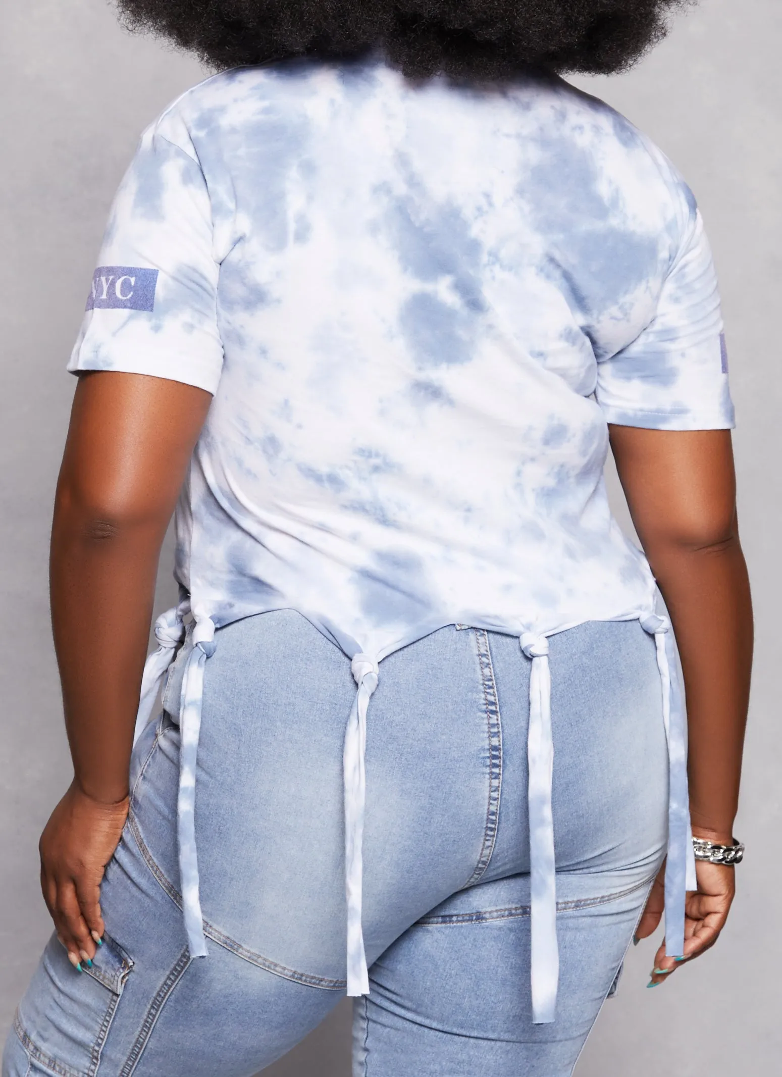 Plus Size New York Knot Fringe T Shirt sold by Rainbow product image thumbnail 3