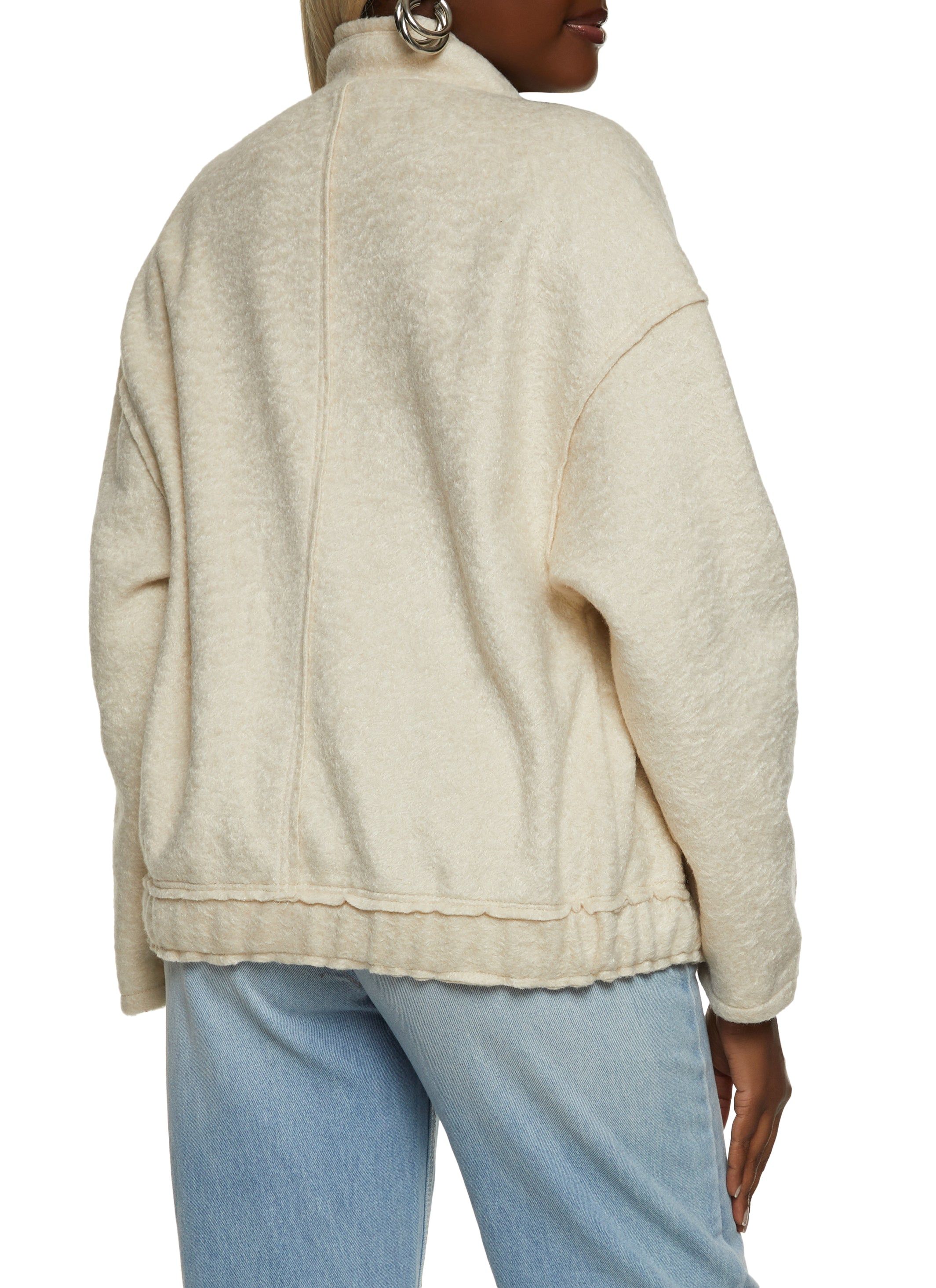 Faux Wool Bomber Jacket sold by Rainbow product image thumbnail 3