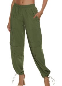 Nylon Cargo Parachute Pants sold by Rainbow