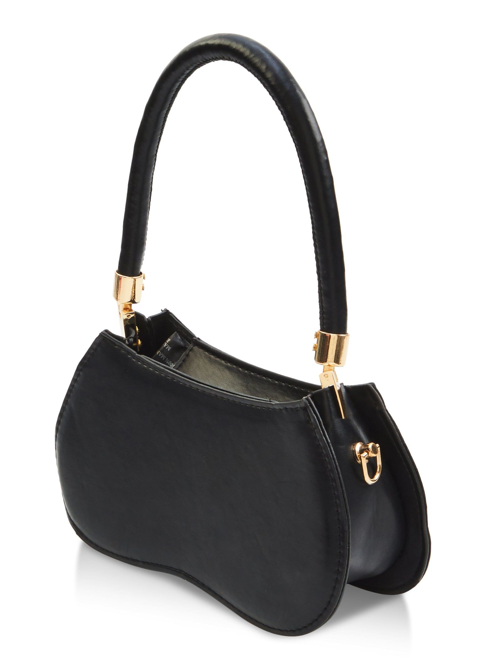 Faux Leather Quilted Shoulder Bag sold by Rainbow product image thumbnail 3