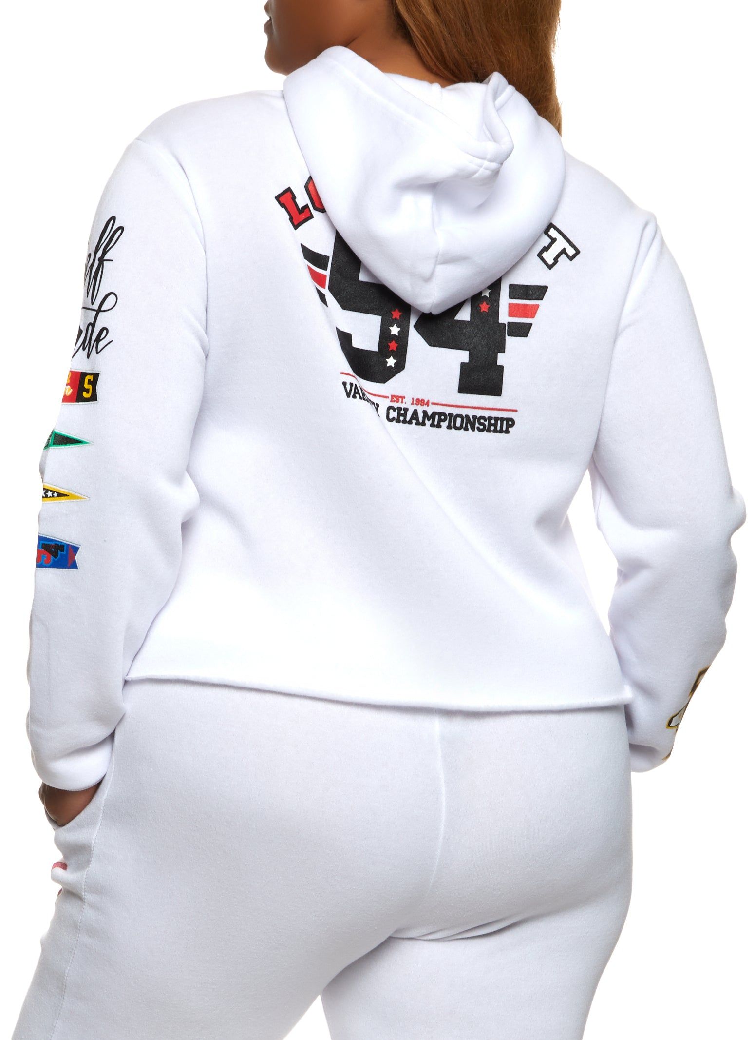 Plus Size Slashed Graphic Print Pullover Hoodie sold by Rainbow product image thumbnail 3