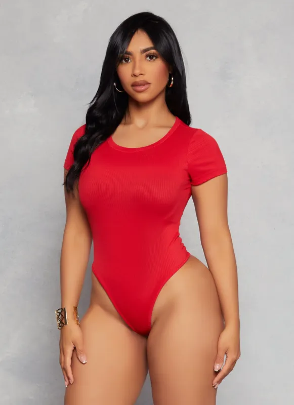 Daisy Basic Crew Neck Short Sleeve Bodysuit sold by Rainbow