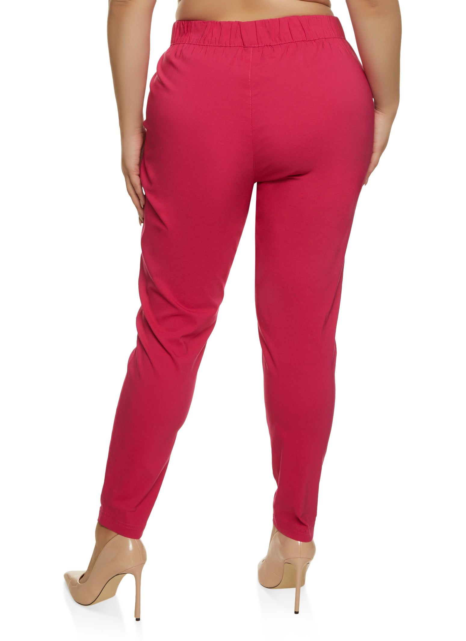 Plus Size Faux Drawstring Pull On Pants sold by Rainbow product image thumbnail 2