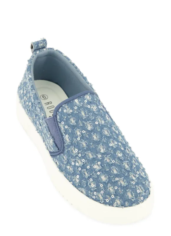 Platform Pull Tab Slip On Sneakers sold by Rainbow