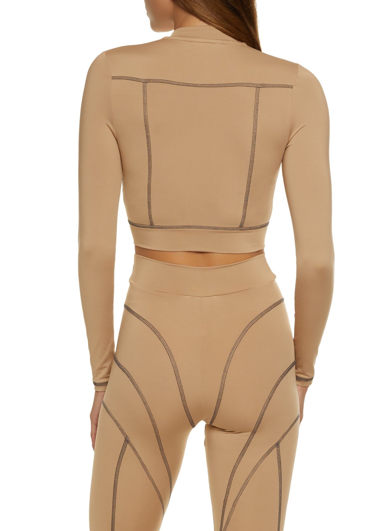 Contrast Stitch Cropped Track Jacket sold by Rainbow product image thumbnail 3