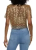 Tulle Sequin Crop Top sold by Rainbow