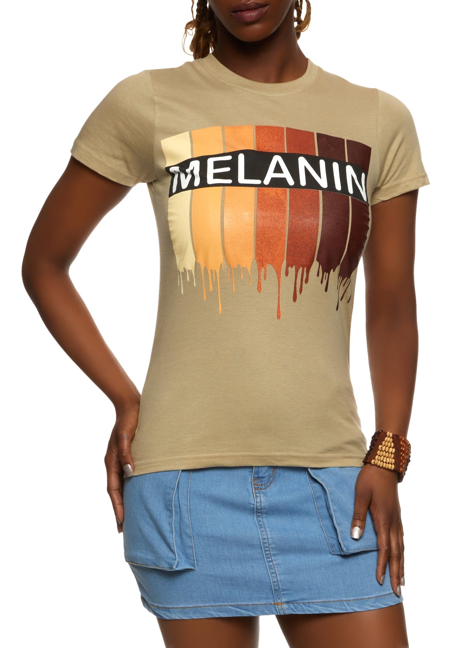 Melanin Drip Graphic T Shirt sold by Rainbow