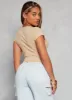 Ambiance Ribbed Knit Crew Neck Crop Top sold by Rainbow