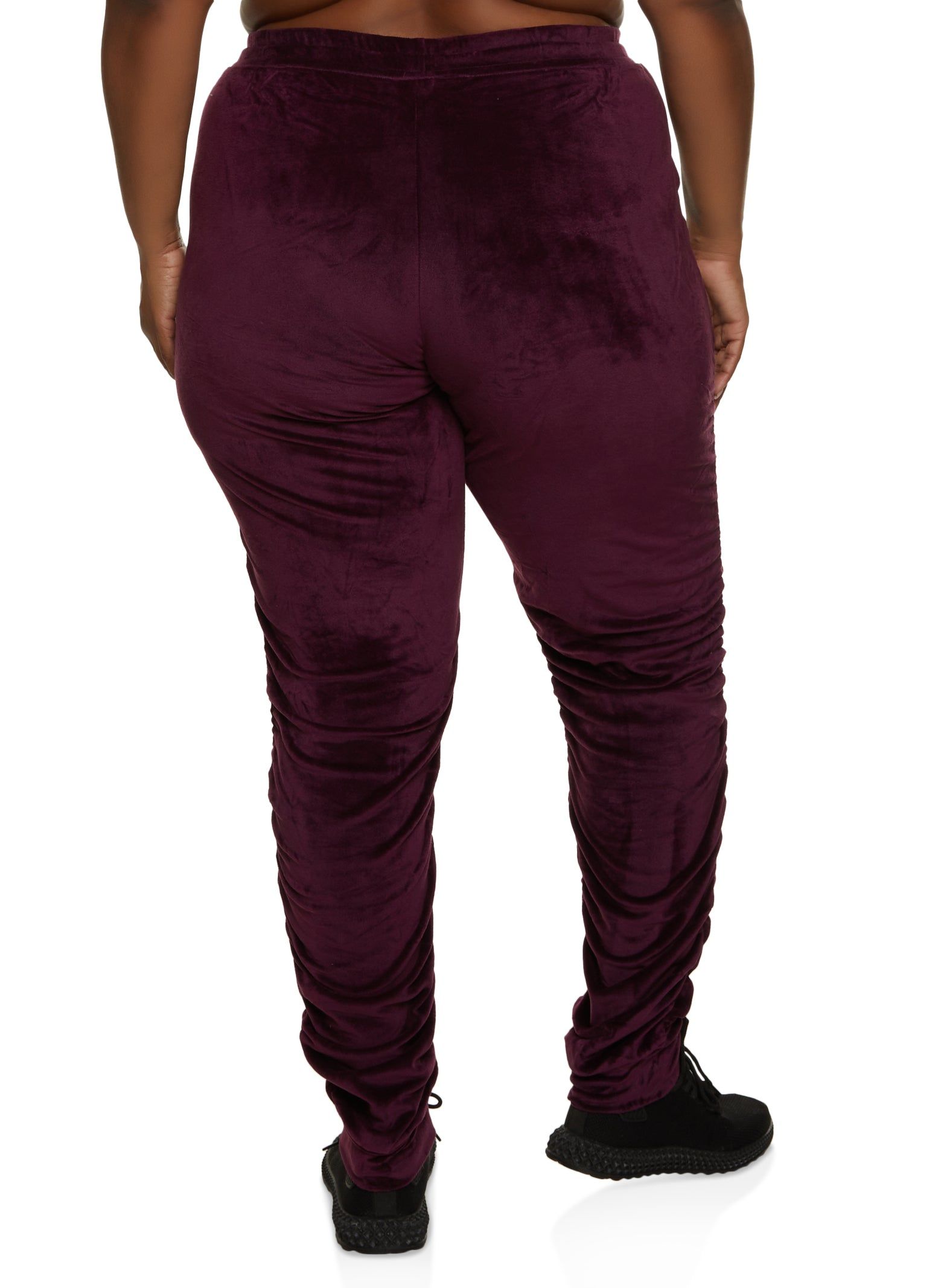 Plus Size Velour Stacked Sweatpants sold by Rainbow product image thumbnail 2