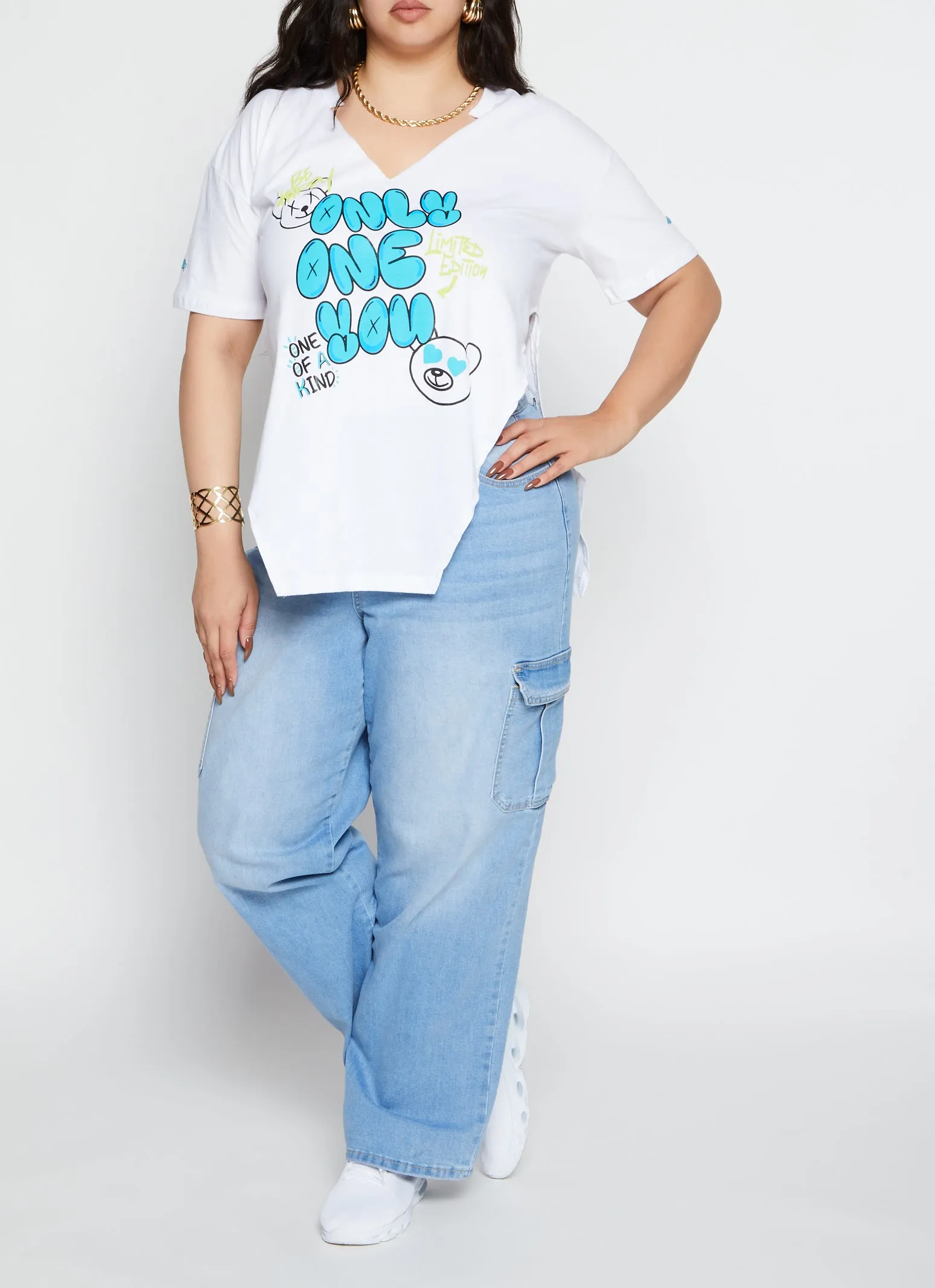 Plus Size Only One You Graphic Top sold by Rainbow product image thumbnail 2