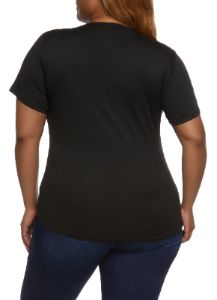Plus Size Rhinestone Diva Graphic Tee sold by Rainbow