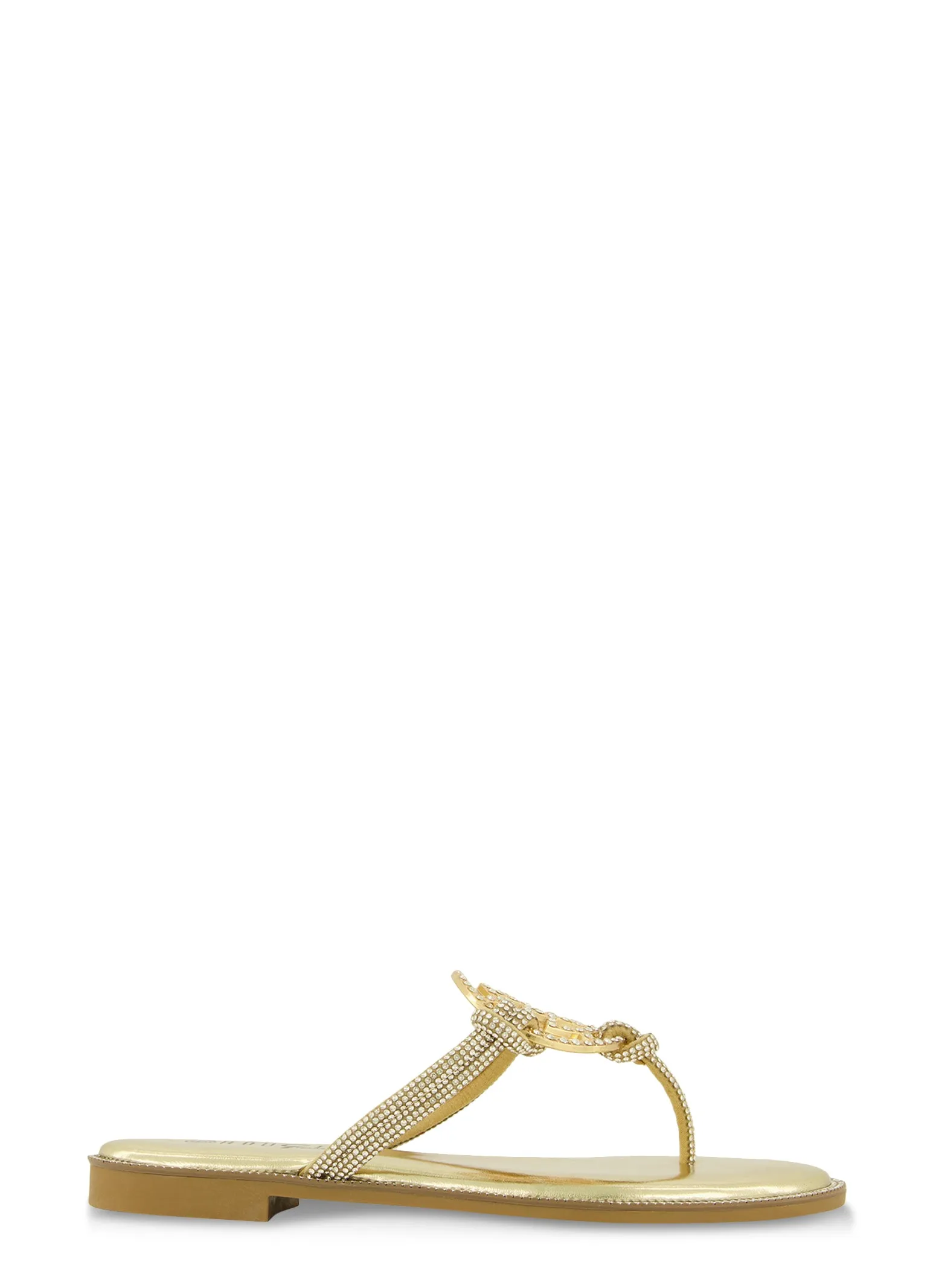 Rhinestone Geo Pendant Thong Sandals sold by Rainbow product image thumbnail 2