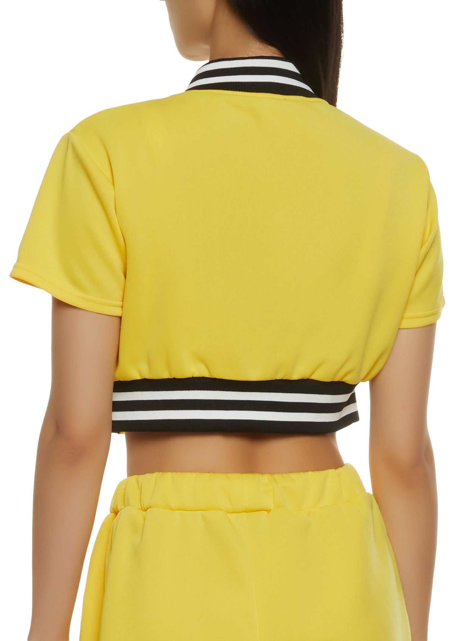 Daisy Patch Cropped Varsity Jacket sold by Rainbow product image thumbnail 3