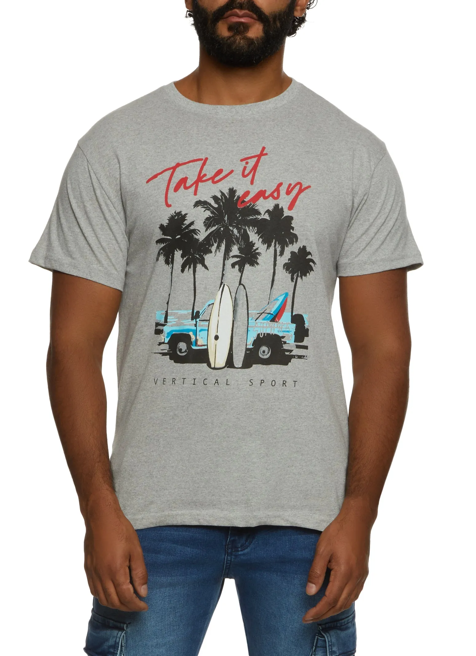 Mens Take It Easy Graphic T Shirt sold by Rainbow