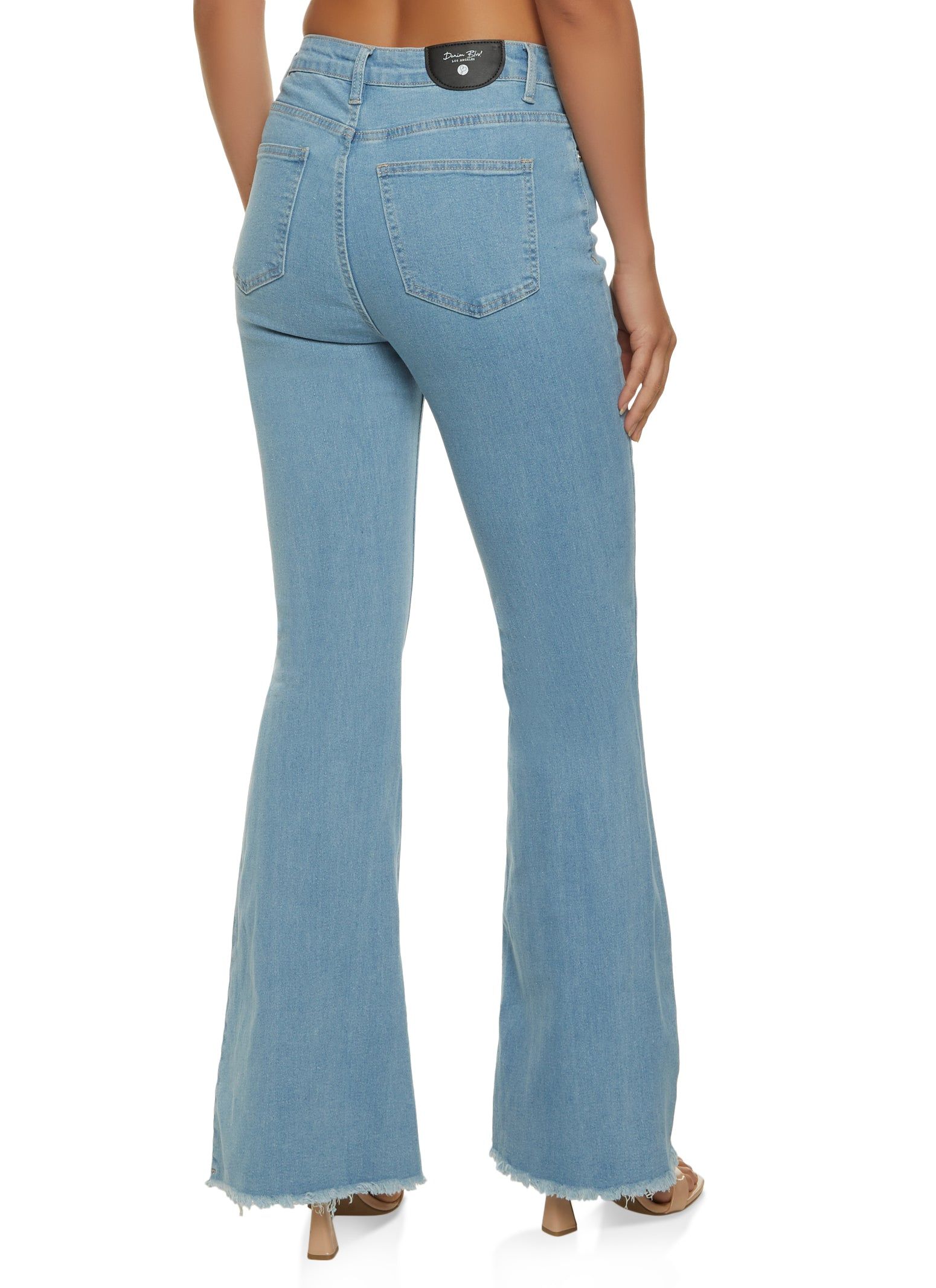 High Waist Distressed Flared Jeans sold by Rainbow product image thumbnail 2