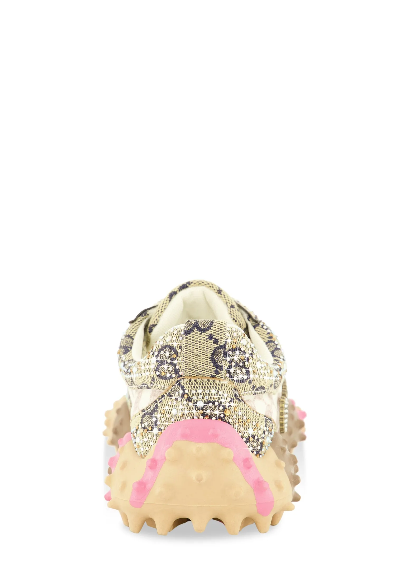 Rhinestone Color Block Low Top Lace Up Sneakers sold by Rainbow product image thumbnail 3