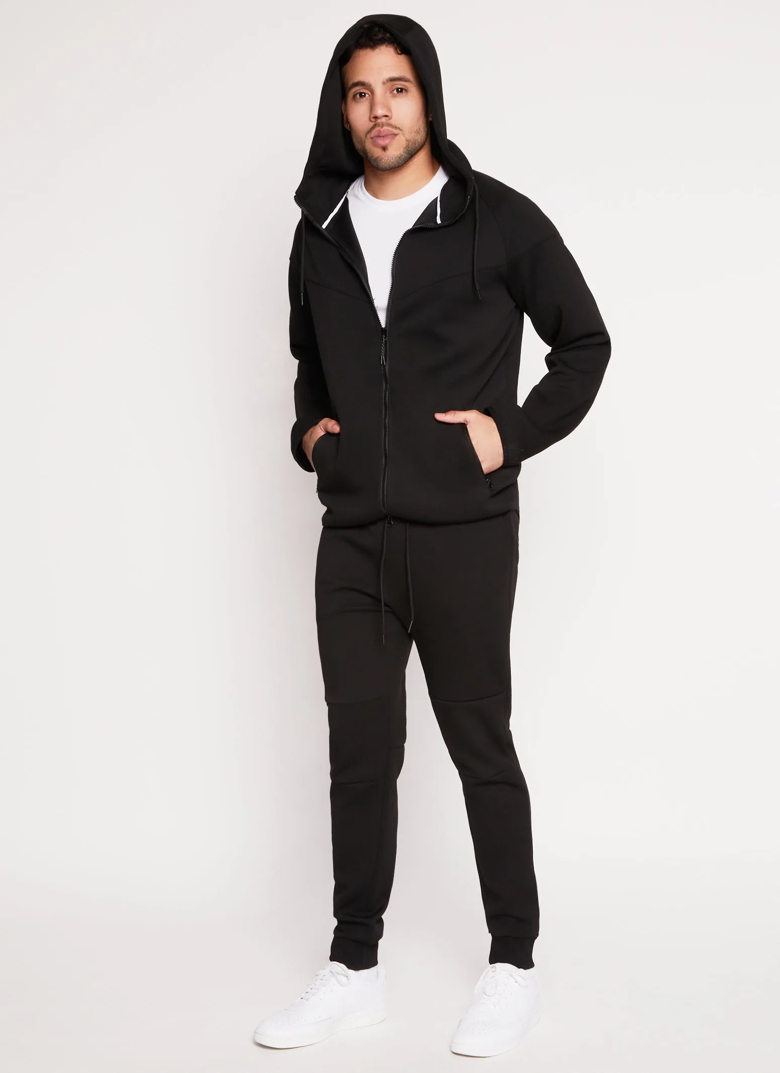 Mens Contrast Trim Zip Front Hoodie sold by Rainbow product image thumbnail 2