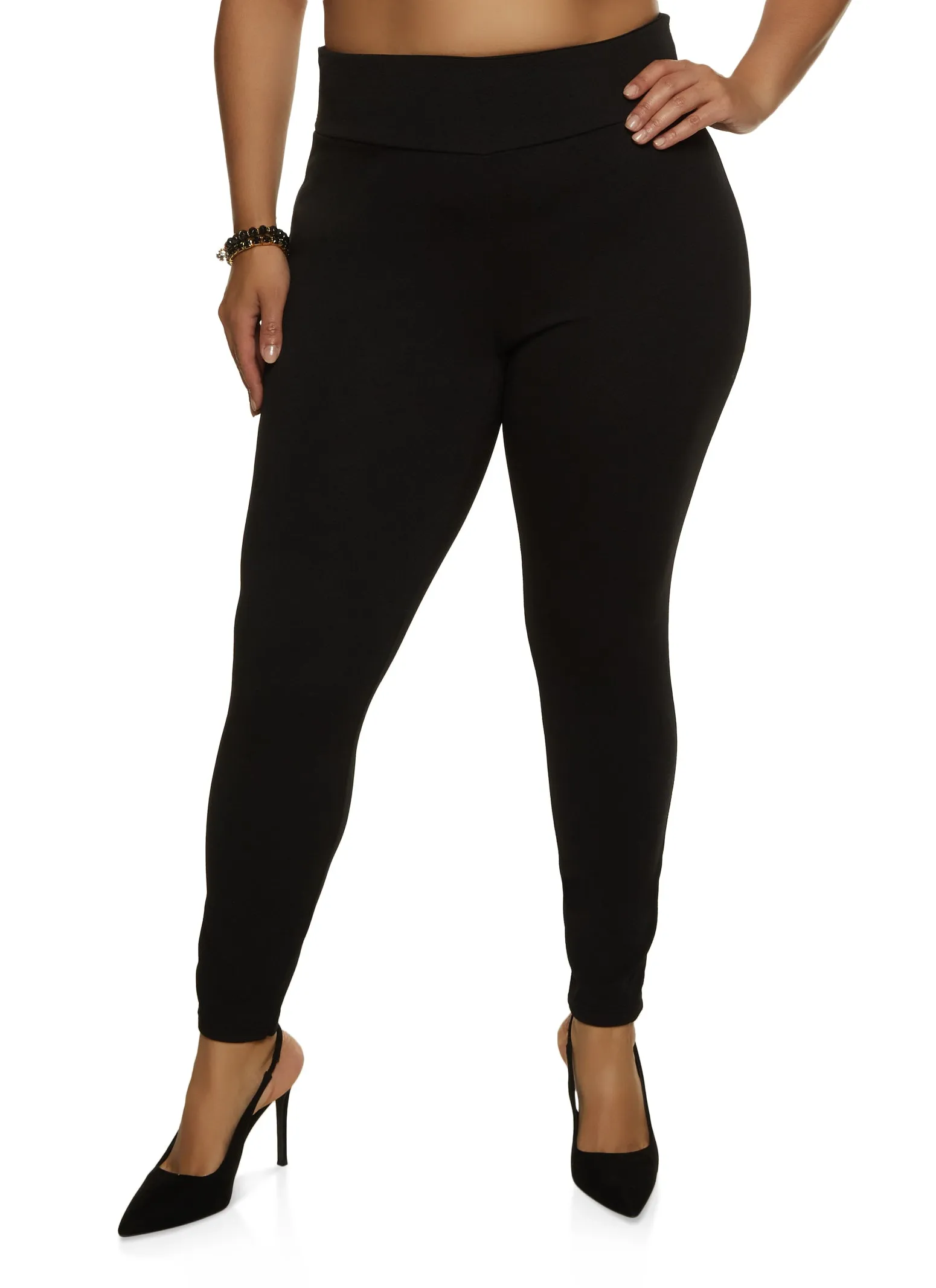 Plus Size Crepe Knit Pull On Pants sold by Rainbow