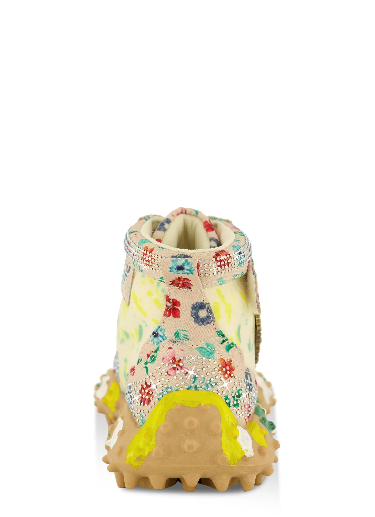 Rhinestone Color Block High Top Lace Up Sneakers sold by Rainbow product image thumbnail 3