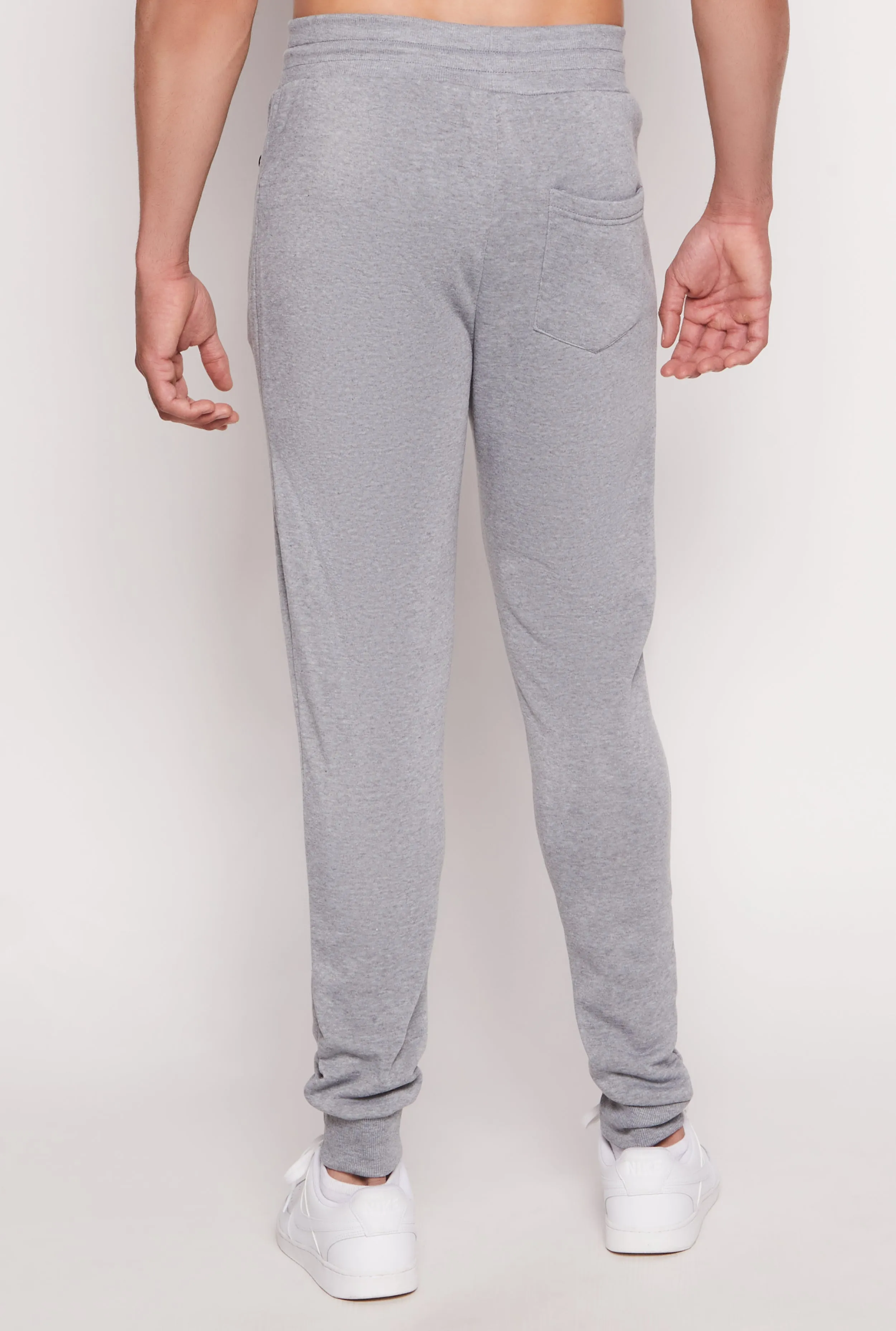 Mens Fleece Lined Zip Drawstring Joggers sold by Rainbow product image thumbnail 3