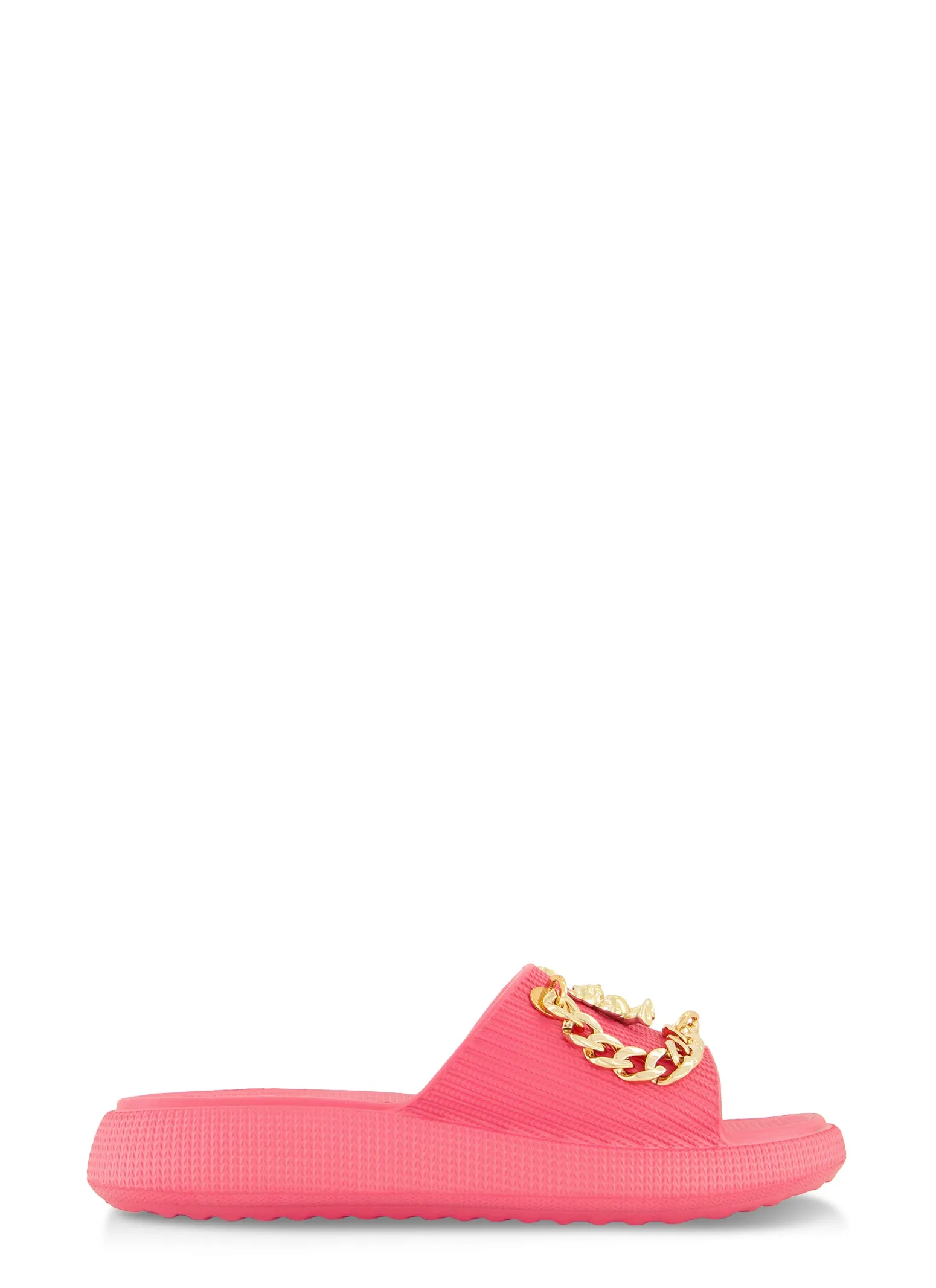 Chain Detail Embellished Platform Slide Sandals sold by Rainbow product image thumbnail 2