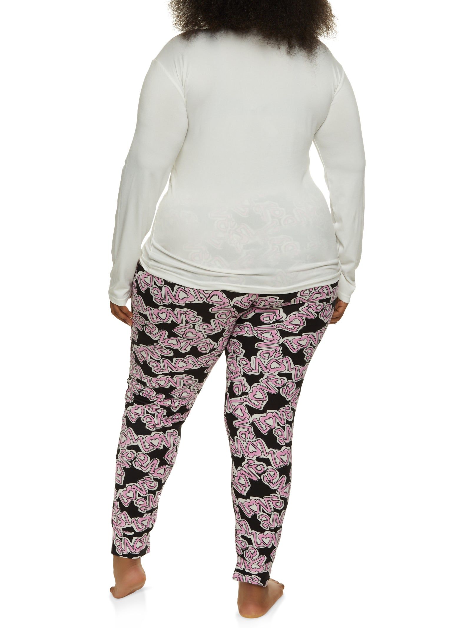 Plus Size I Heart Sleep Pajama Top and Pants sold by Rainbow product image thumbnail 2