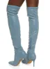 Rhinestone Studded Over the Knee Pointed Toe Boots sold by Rainbow