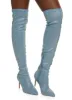 Rhinestone Studded Over the Knee Pointed Toe Boots sold by Rainbow