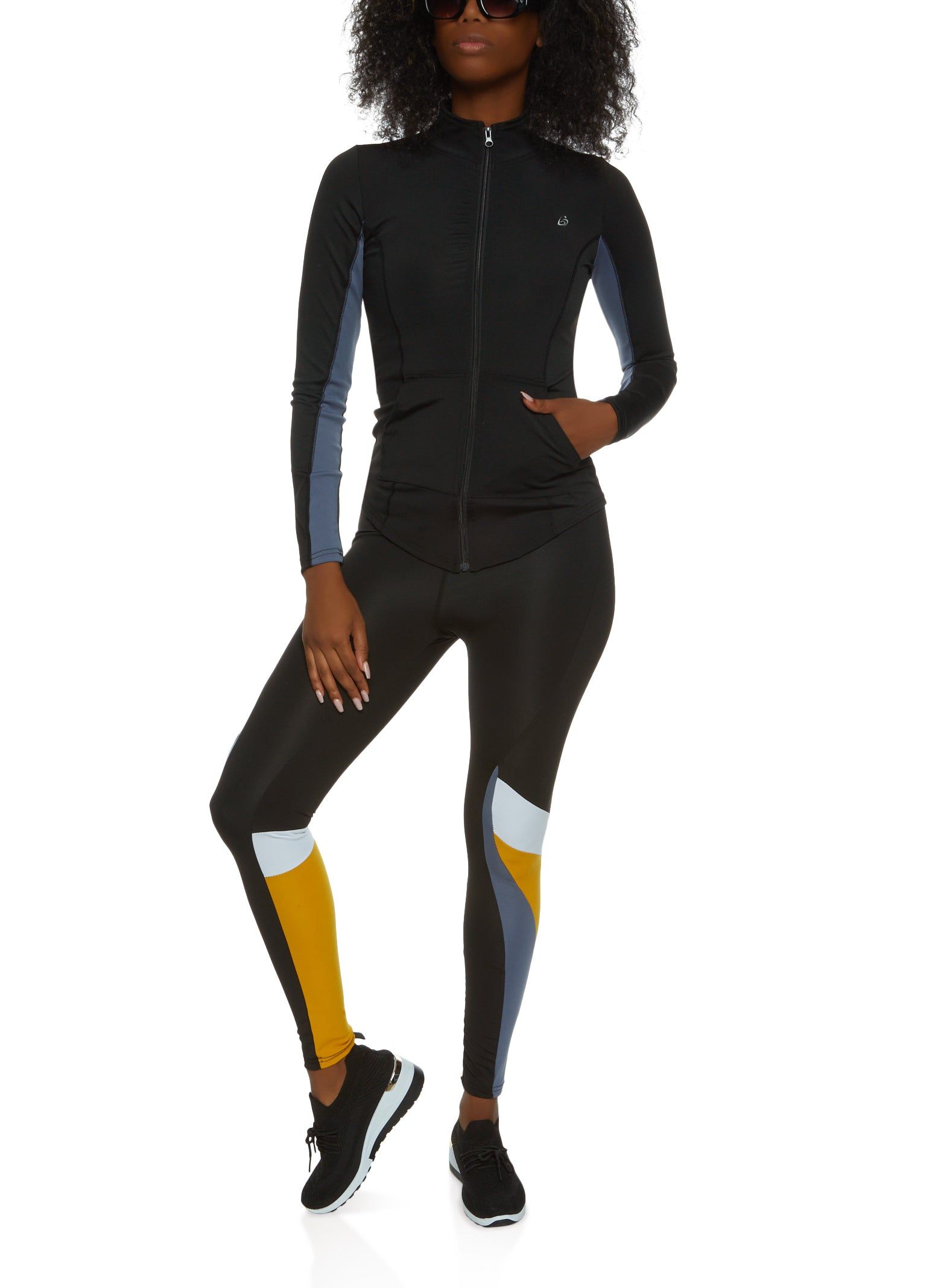 Mock Neck Zip Front Track Jacket sold by Rainbow product image thumbnail 2