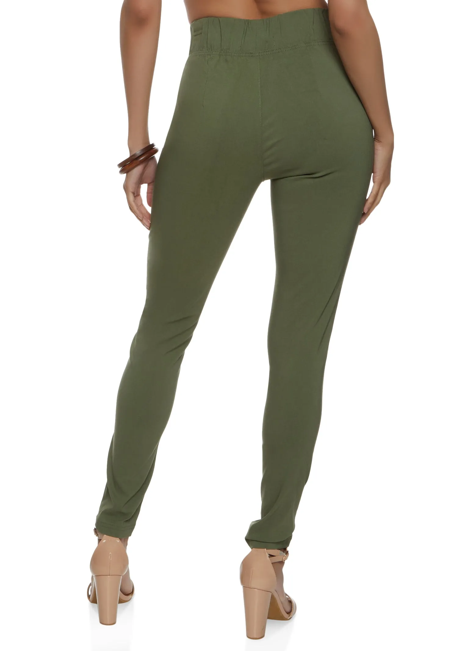 Solid High Waist Pull On Pants sold by Rainbow product image thumbnail 2