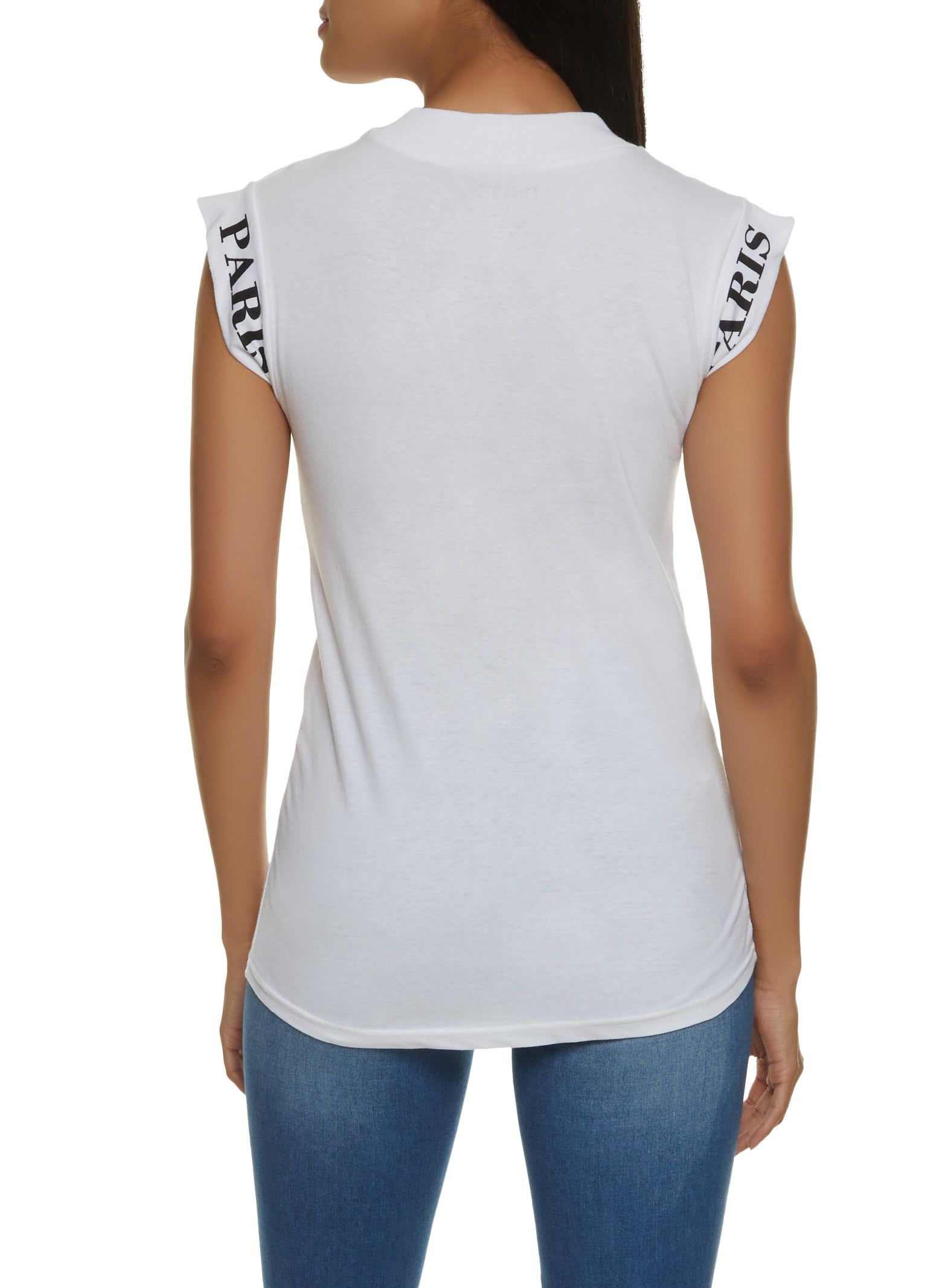 Paris Cap Sleeve Graphic Tee sold by Rainbow product image thumbnail 2