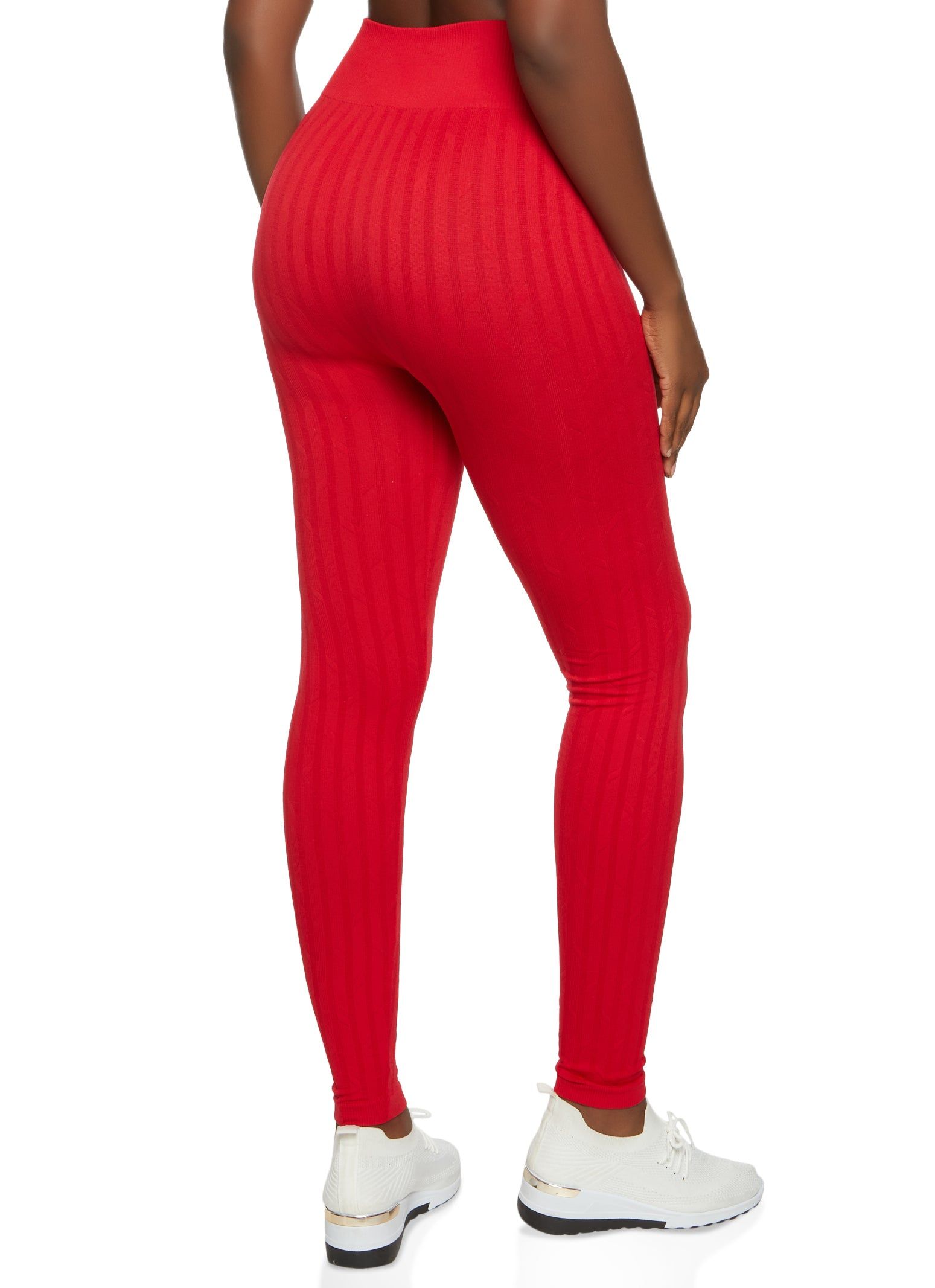 Seamless Ribbed High Waisted Leggings sold by Rainbow product image thumbnail 2