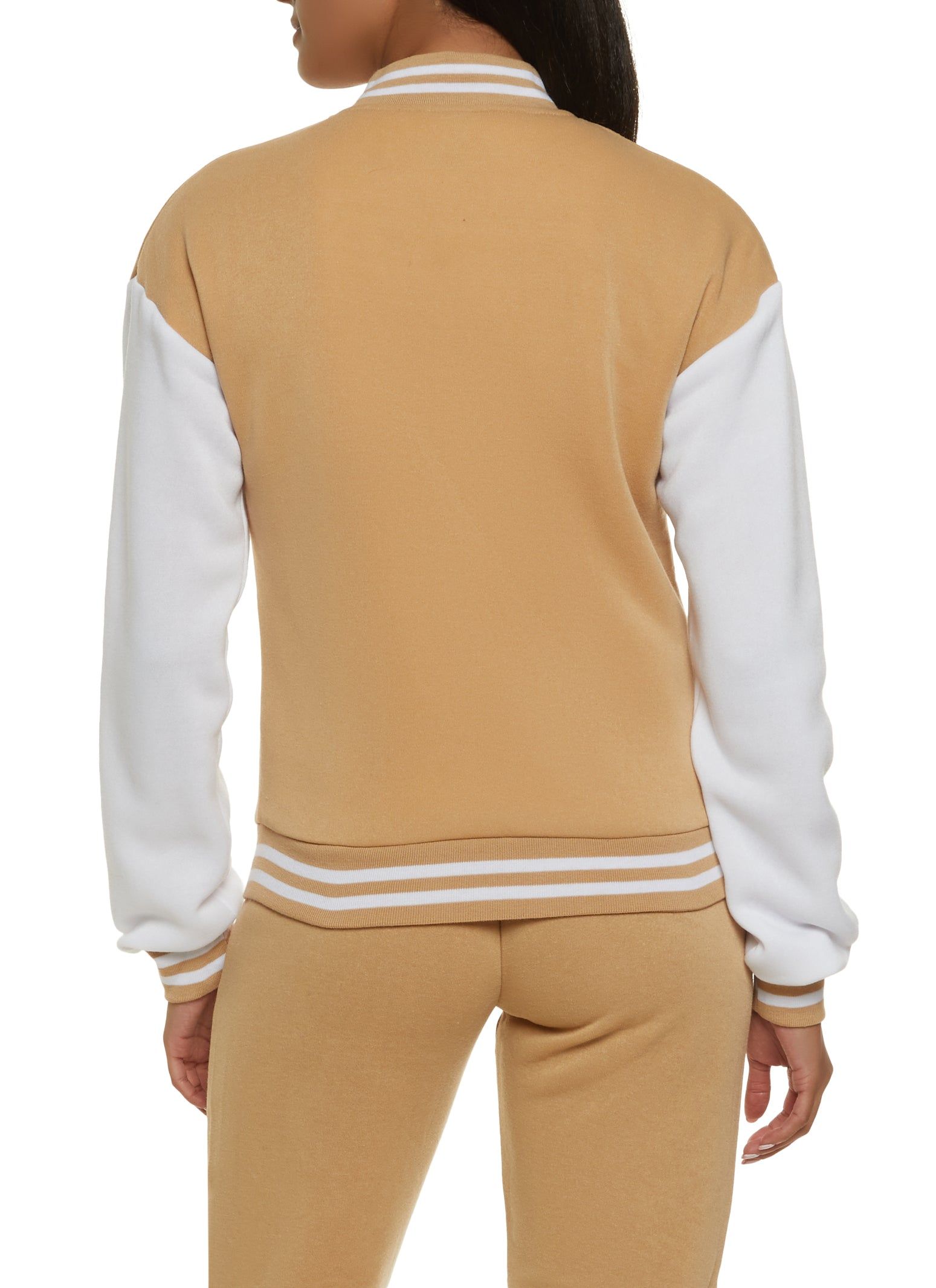 Color Block Varsity Jacket sold by Rainbow product image thumbnail 3