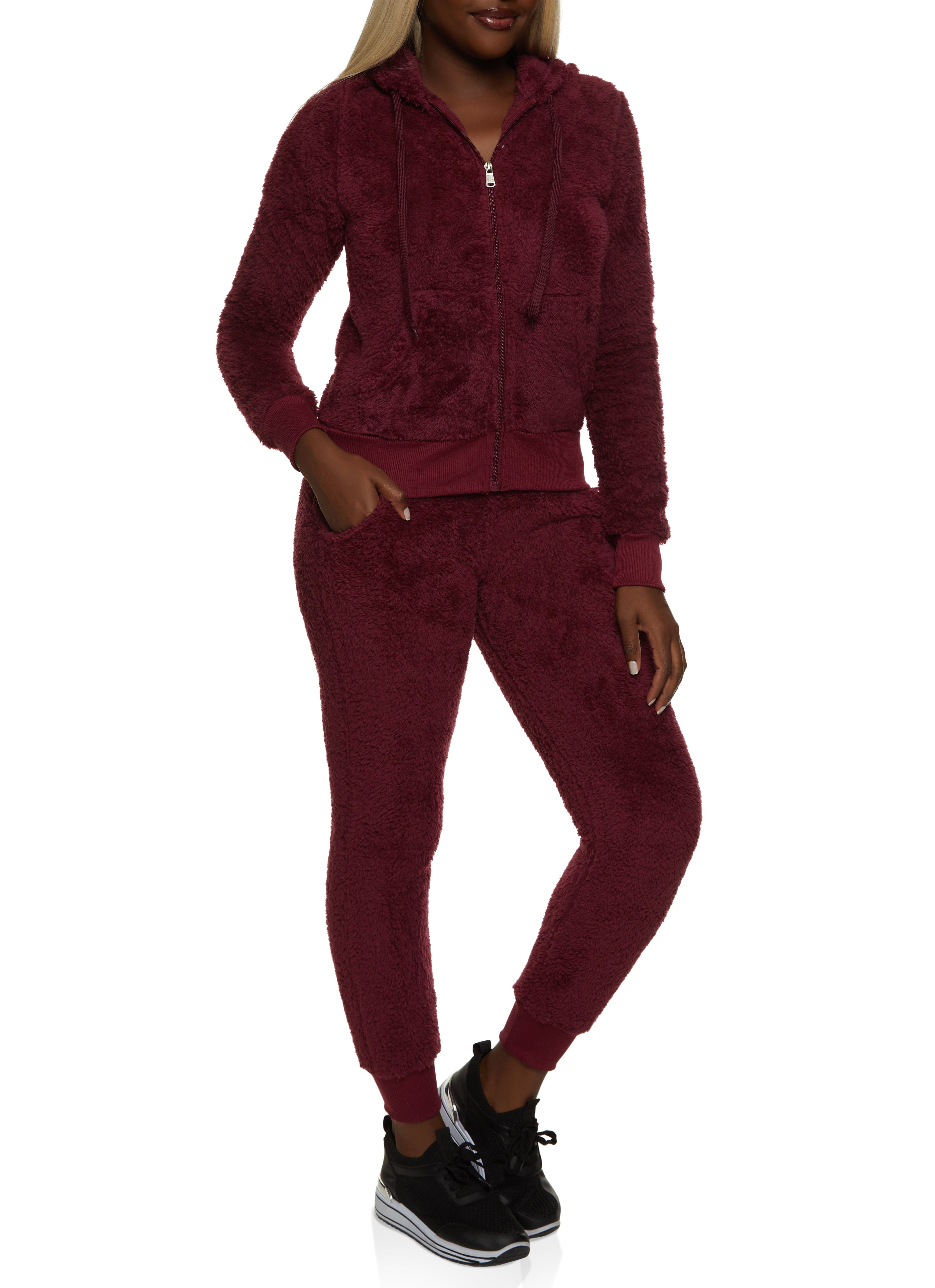 Faux Fur Zip Front Hooded Sweatshirt sold by Rainbow product image thumbnail 2