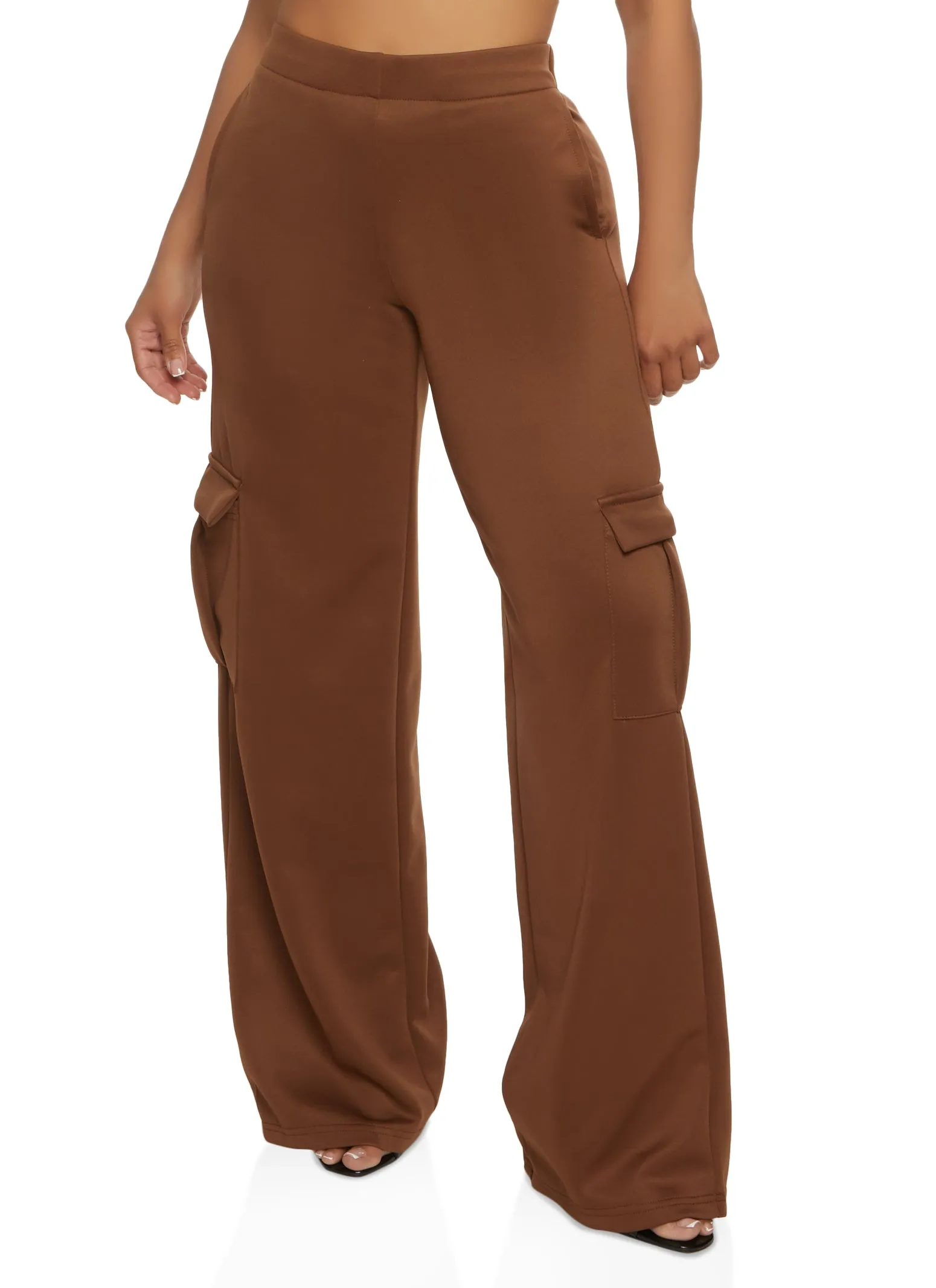 Daisy Contour Stretch Wide Leg Cargo Pants sold by Rainbow