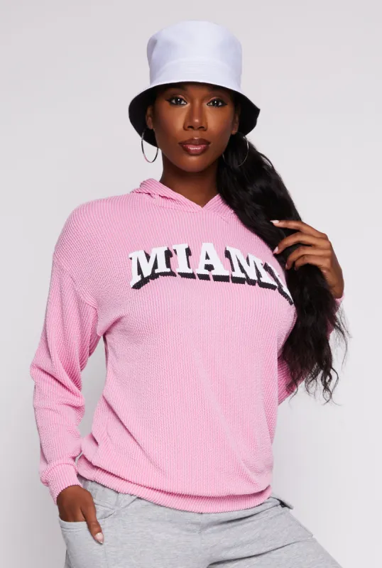 Miami Pullover Hooded Top sold by Rainbow