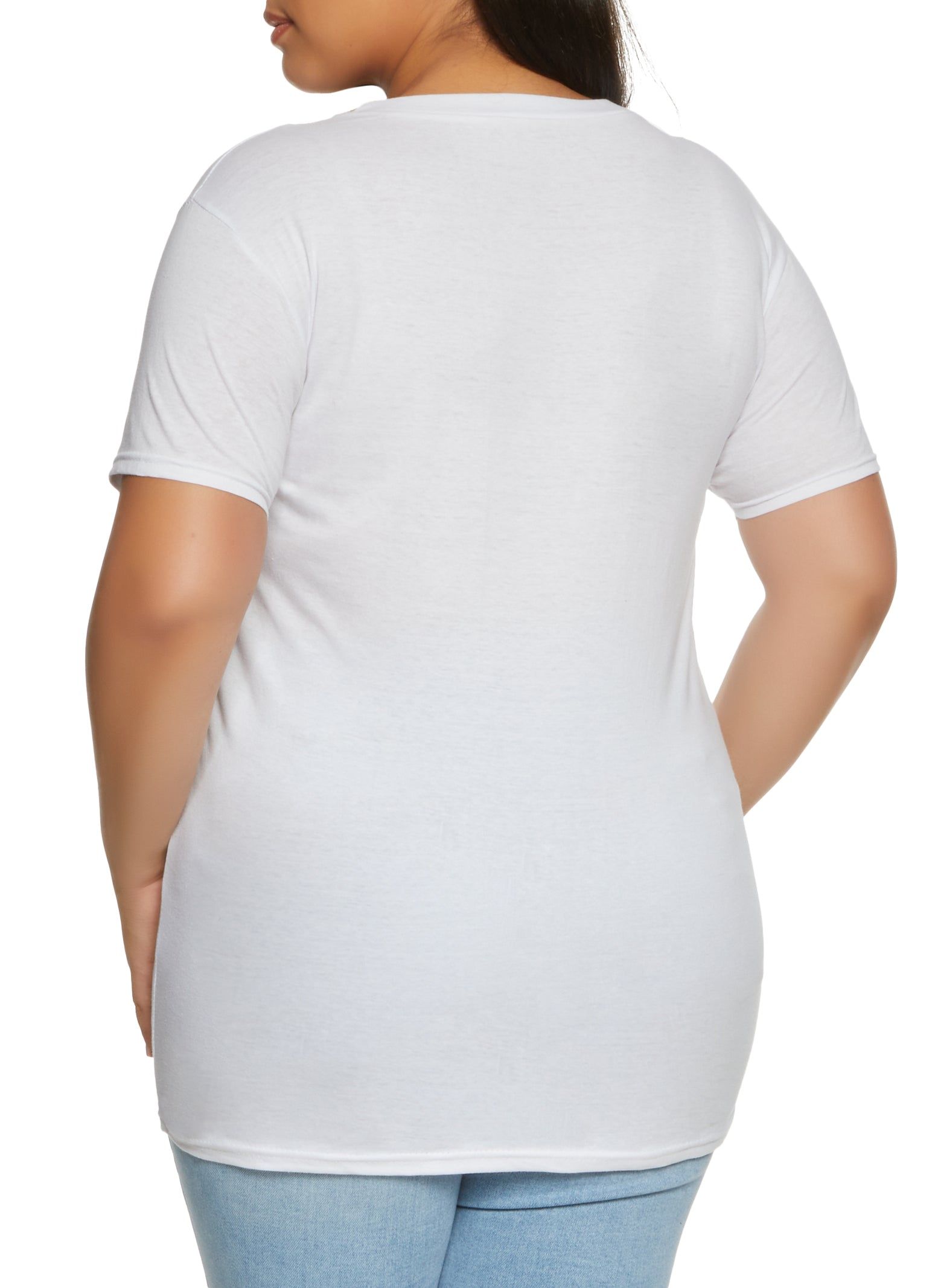 Plus Size Living My Best Life Short Sleeve Graphic Tee sold by Rainbow product image thumbnail 2