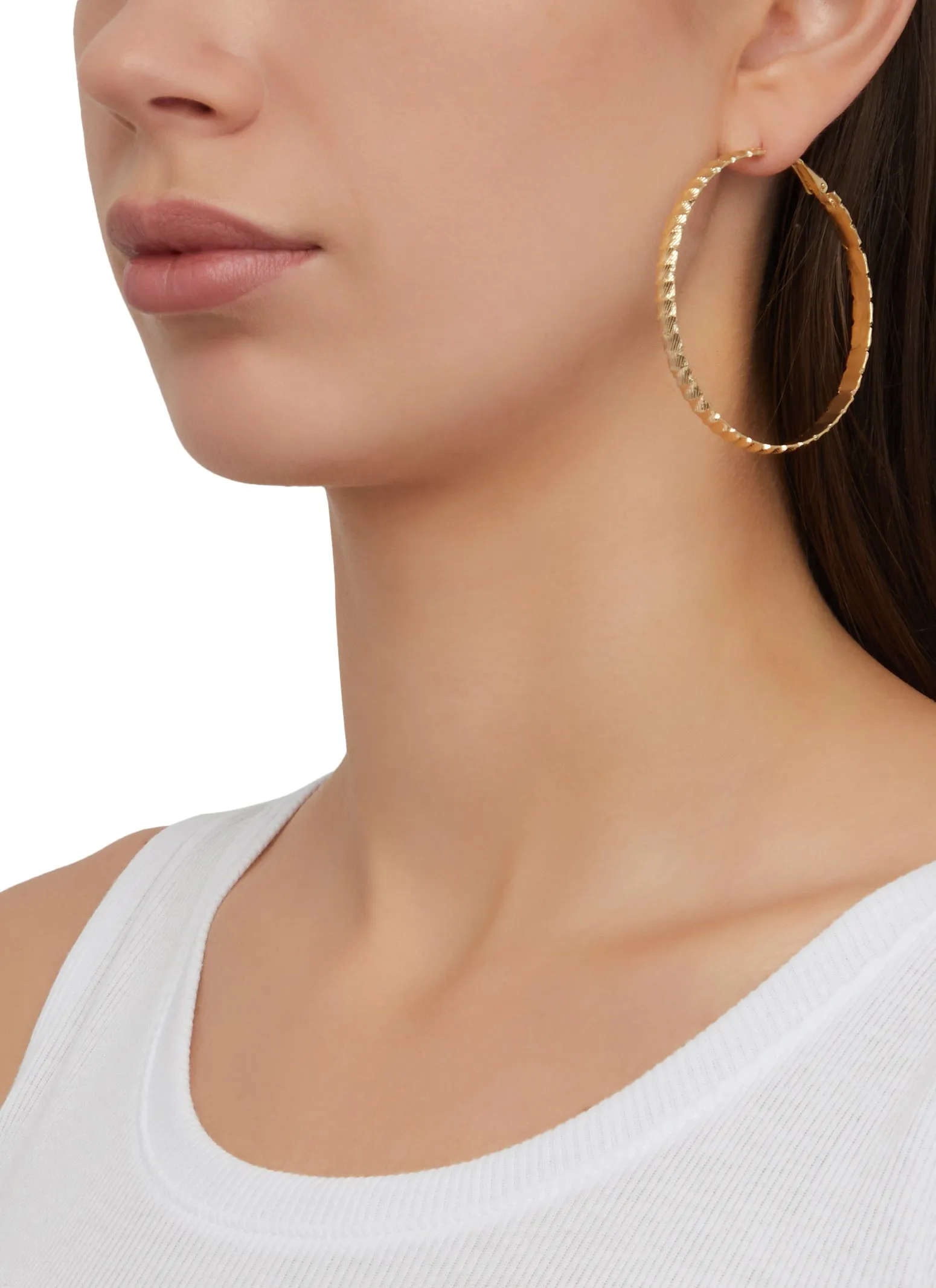 Cubic Zirconia Stud and Hoop Earring Set sold by Rainbow product image thumbnail 2