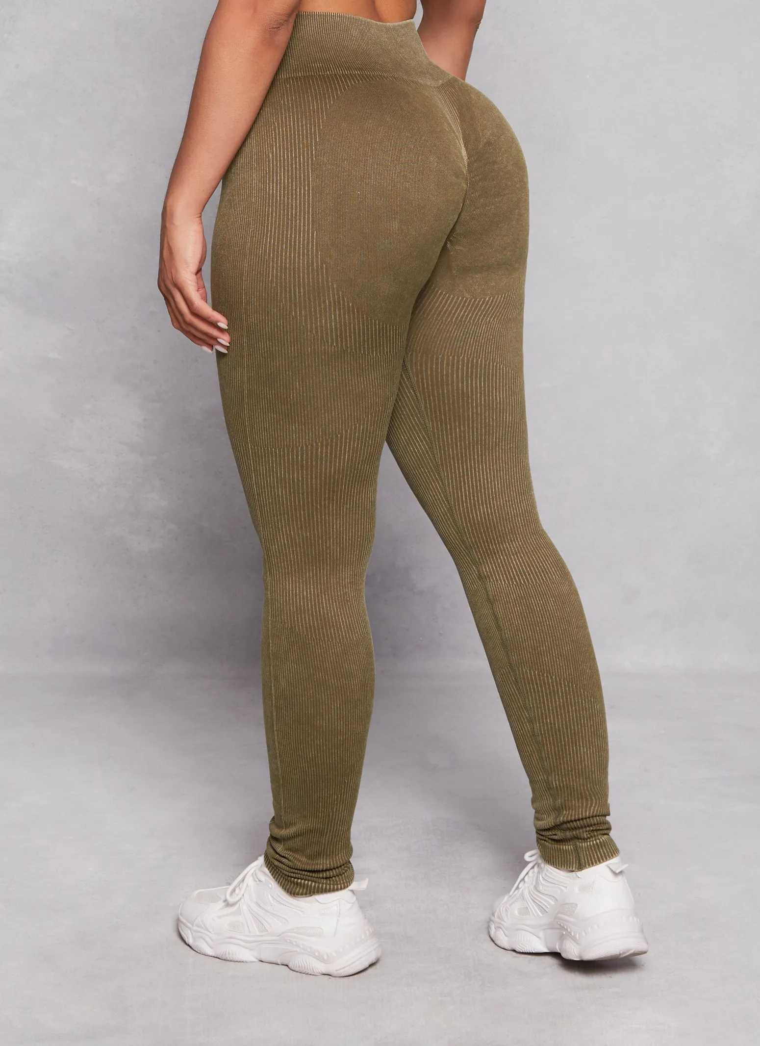 Compression Rib Seamless Leggings sold by Rainbow product image thumbnail 3