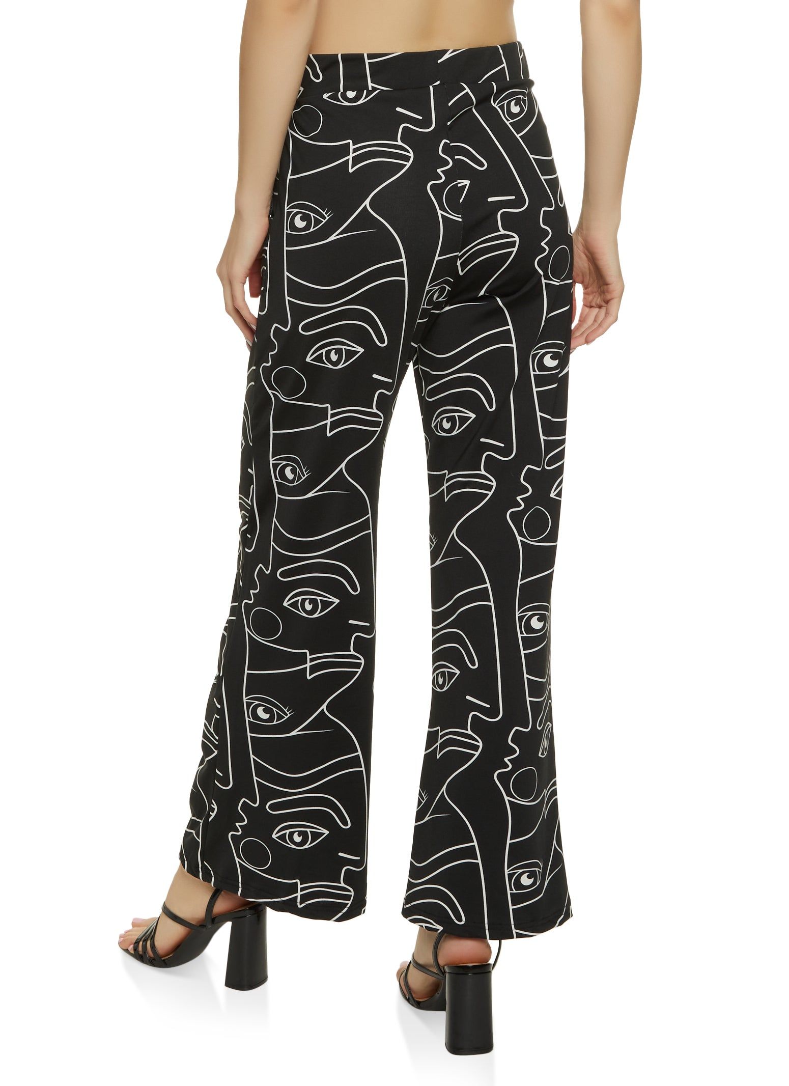 Face Print Wide Leg Pants sold by Rainbow product image thumbnail 2