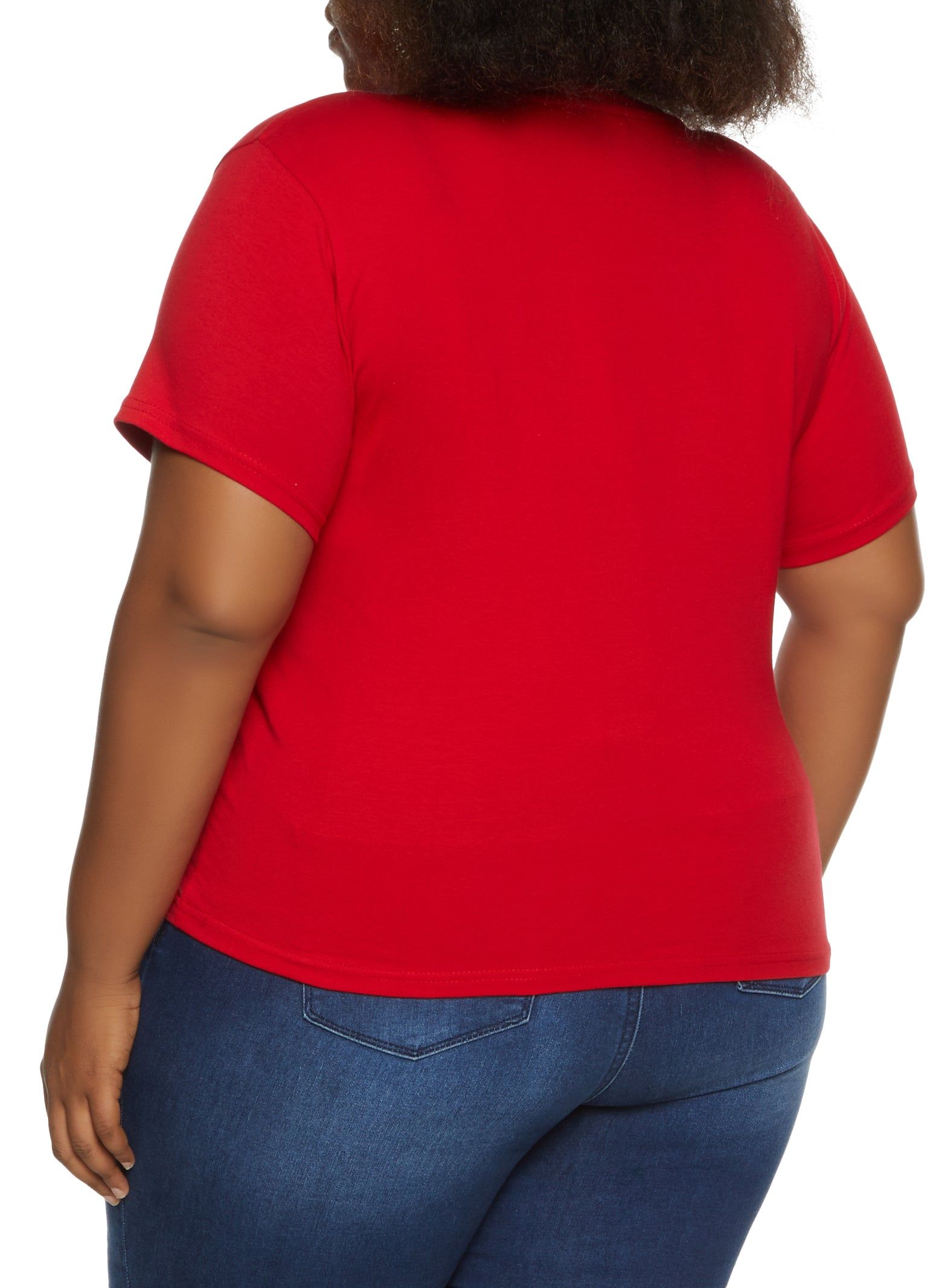 Plus Size Rhinestone Blessed Graphic Tee sold by Rainbow product image thumbnail 2