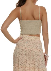 Linen Cropped Cami sold by Rainbow