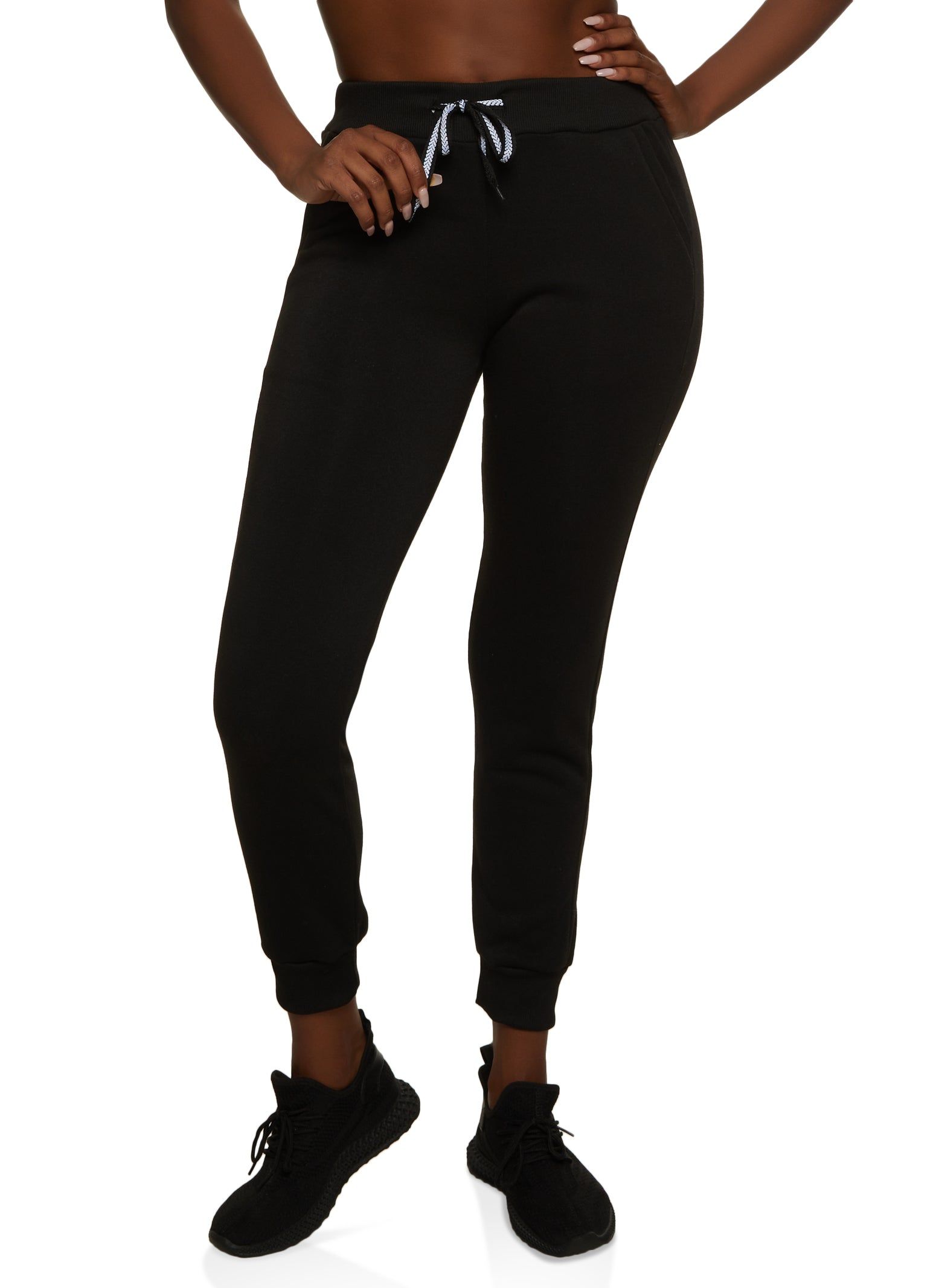 Fleece Pocket Drawstring Joggers sold by Rainbow