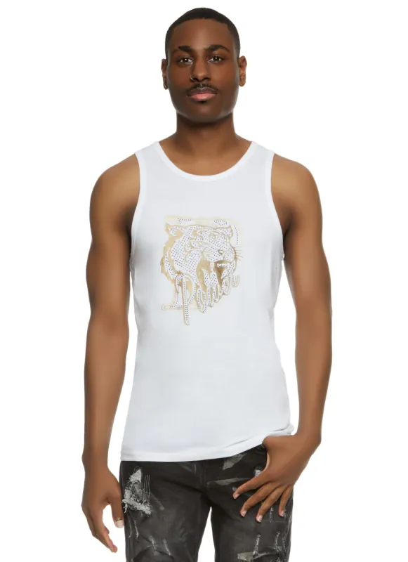 Mens Tiger Power Graphic Tank Top sold by Rainbow