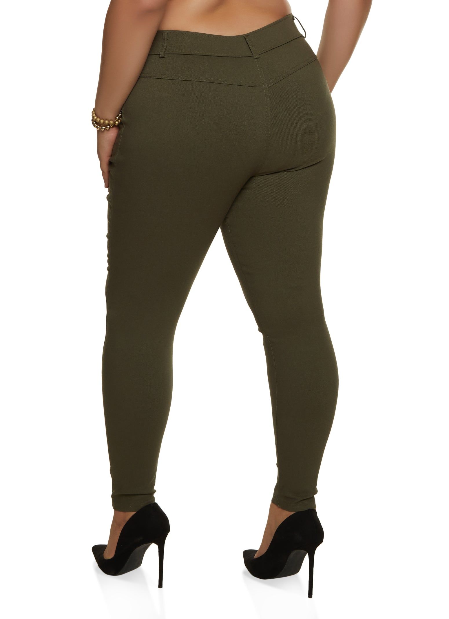 Plus Size Zip Detail Hyperstretch Pants sold by Rainbow product image thumbnail 2