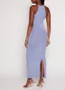 Daisy High Neck Slit Back Maxi Dress sold by Rainbow