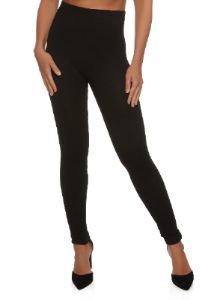 Solid Ribbed Fleece Lined Leggings sold by Rainbow
